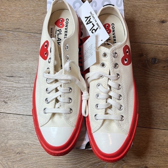 NIB Converse x Commes des Garçons Chuck Taylor Sneakers Size 9 - Picture 2 of 9